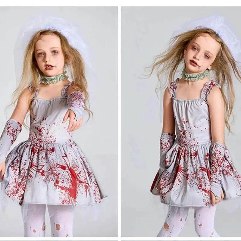  Chillingly Cute Kids Zombie Bride Costume for Halloween Fun -  ToylandEU™