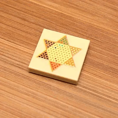  Chinese Checkers LEGO Tile Printed 2x2 for Minifigs -  ToylandEU™