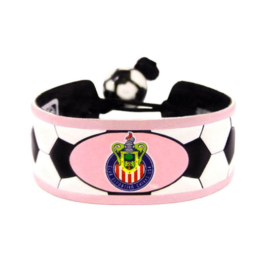 Chivas USA Club Bracelet Pink Leather Soccer Accessory - ToylandEU