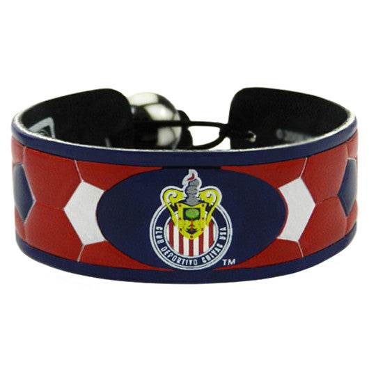 Chivas USA Leather Soccer Bracelet With Ceramic Bead - ToylandEU