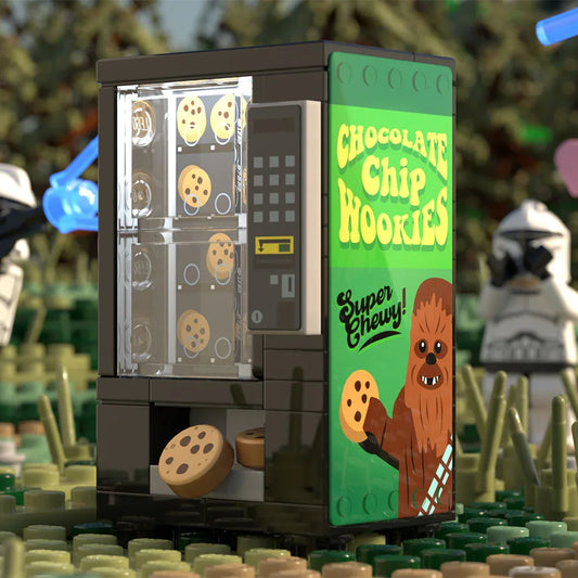 Chocolate Chip Wookie Cookies Vending Machine Building Set made using LEGO parts - B3 Customs - ToylandEU