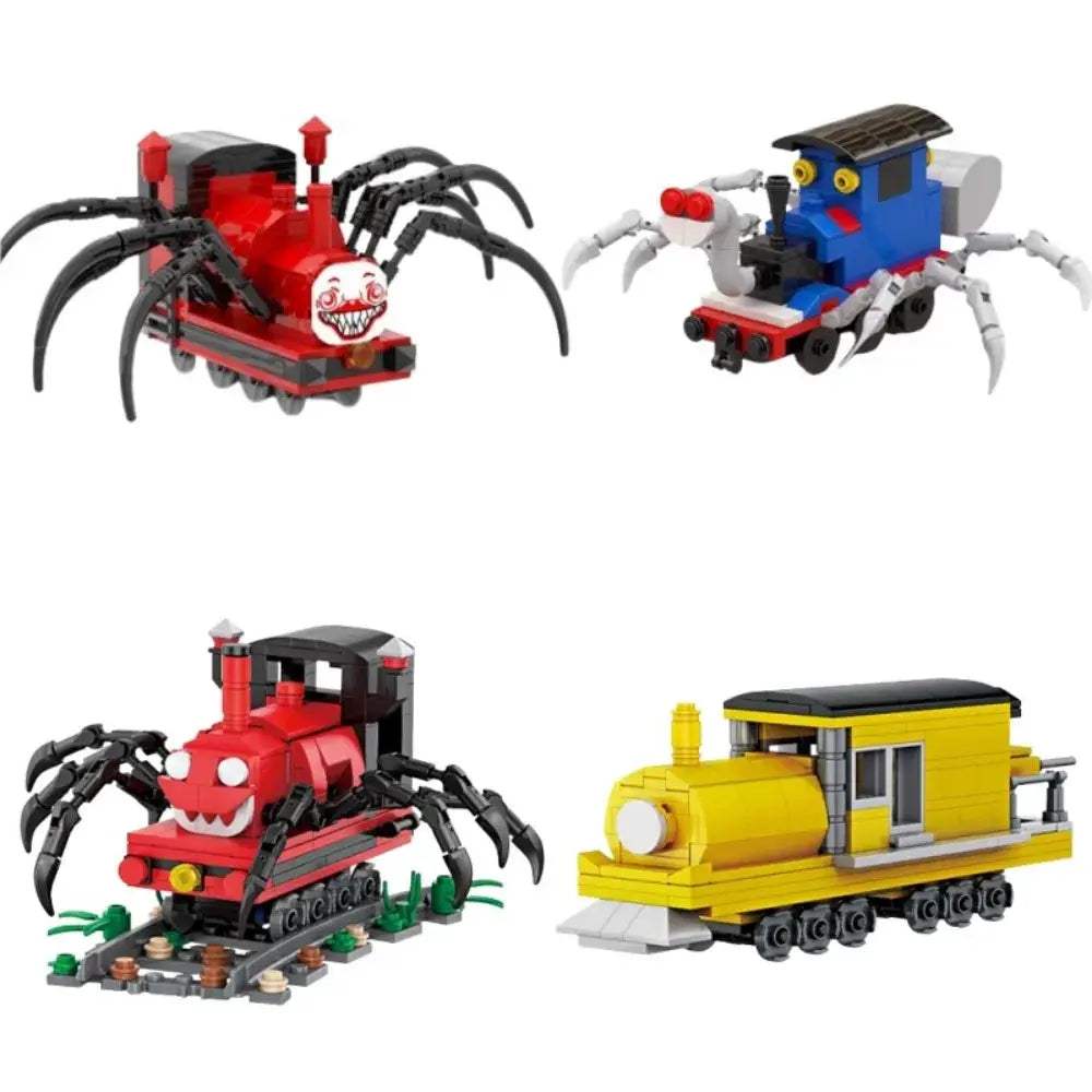 MOC Choo-Choo Charles Horrors Game Building Blocks Demonic Spider Train Animal Monster Bricks Christmas Halloween Toys Gifts - ToylandEU