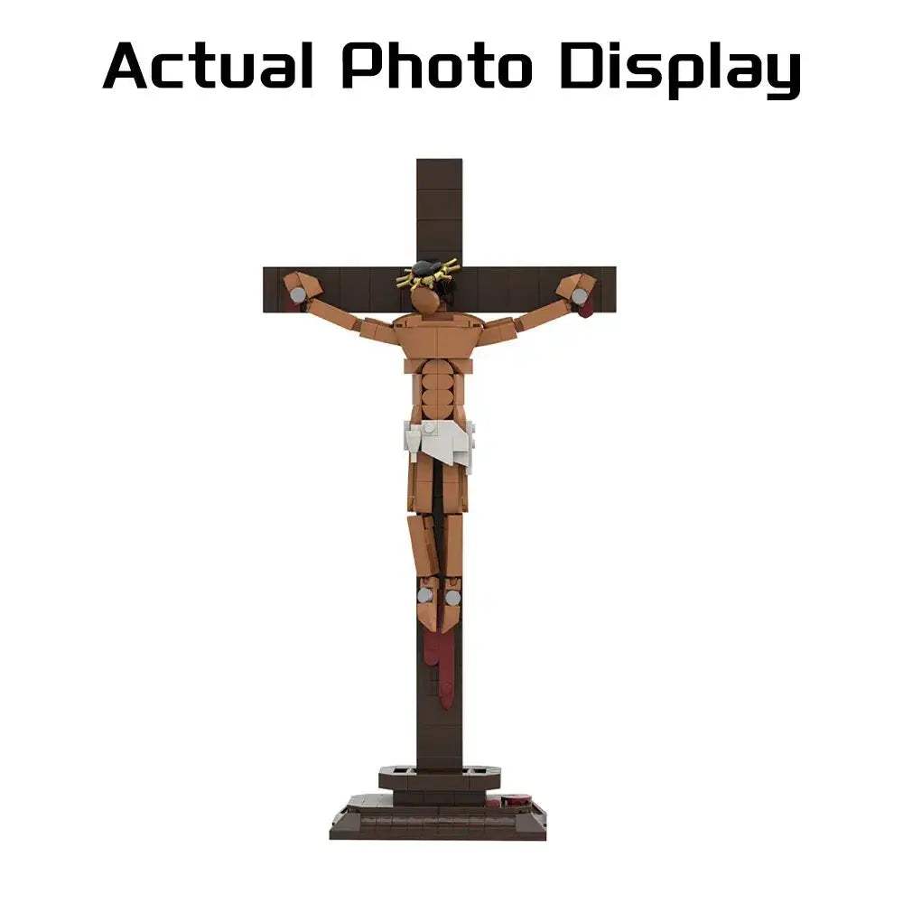 Christian Cross Lego Compatible Building Blocks Desktop Ornament Gift - ToylandEU