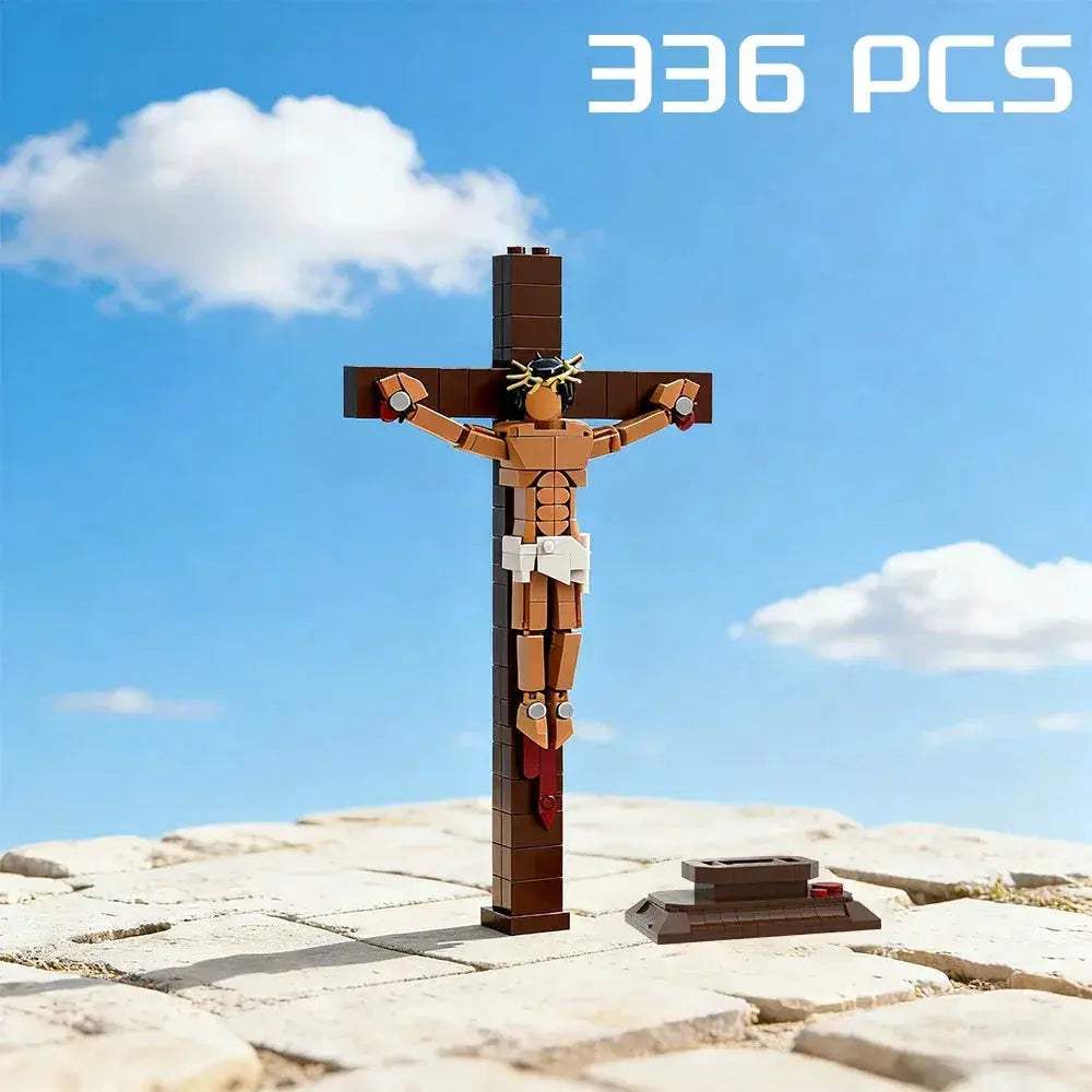 Christian Cross Lego Compatible Building Blocks Desktop Ornament Gift - ToylandEU