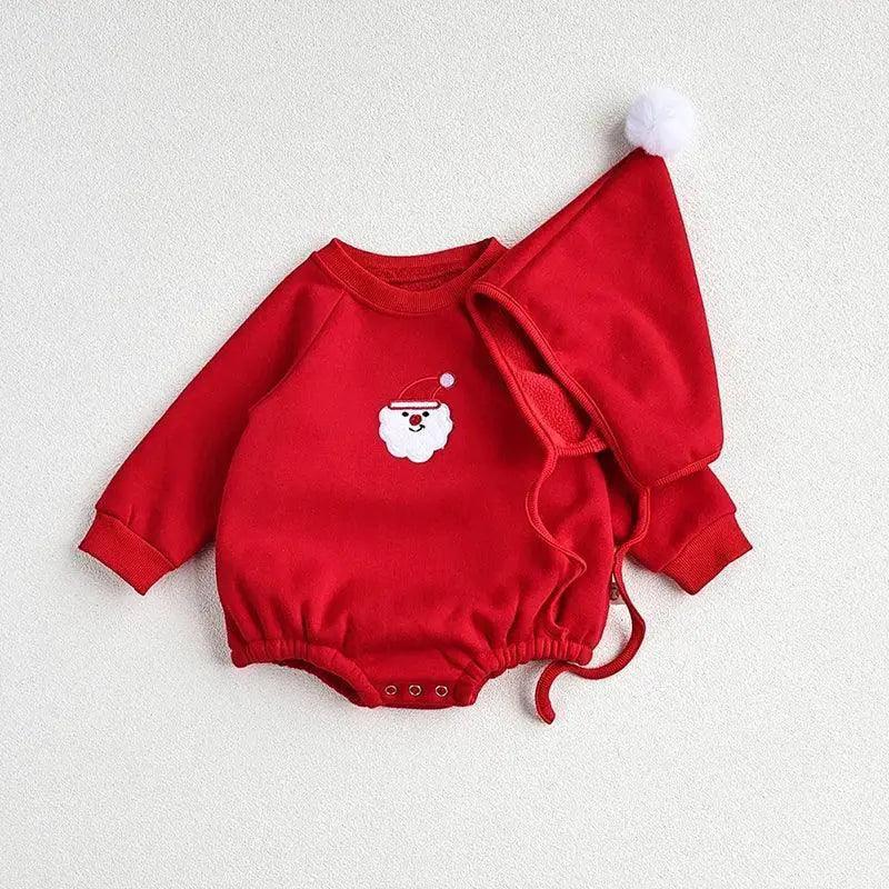  Christmas Baby Romper Set Santa Rudolph Theme With Hat -  ToylandEU™