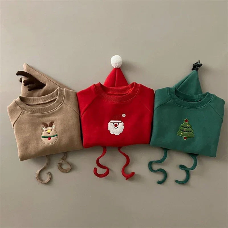 Christmas Baby Romper Set With Hat Santa Rudolph Theme - ToylandEU