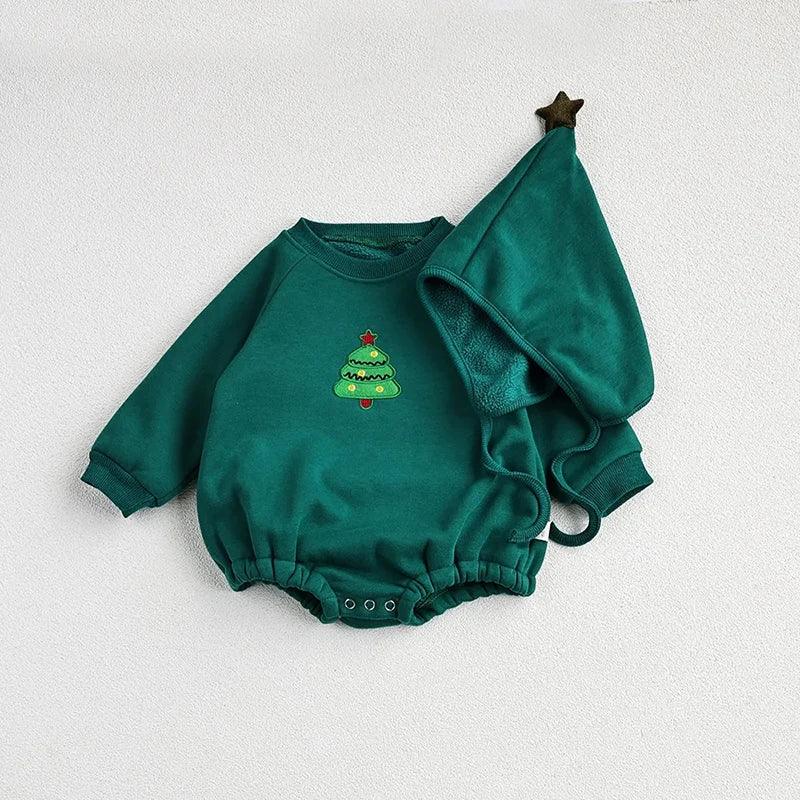 Christmas Baby Romper Set With Hat Santa Rudolph Theme - ToylandEU