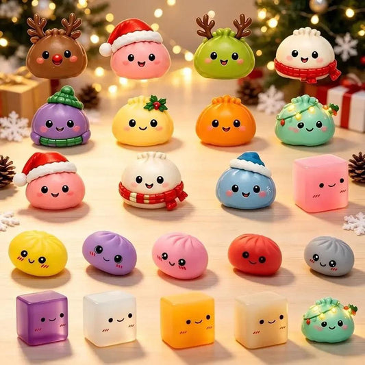 Christmas Dumpling Fidget | Soft Slow Rebound | Toylandeu™
