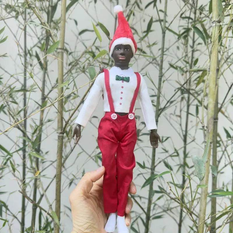 Christmas Family Set with Baby Girl and Black Dolls 5.5 and 11.5 Inch Kids Toys - ToylandEU