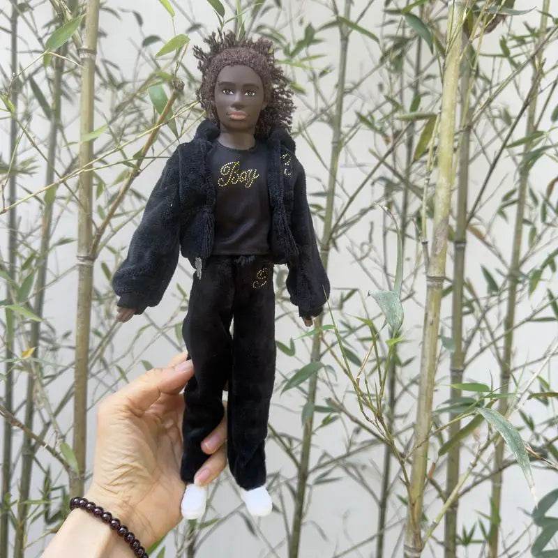 Christmas Family Set with Baby Girl and Black Dolls 5.5 and 11.5 Inch Kids Toys - ToylandEU