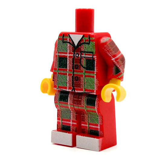 Christmas Flannel PJs Minifig Body - ToylandEU