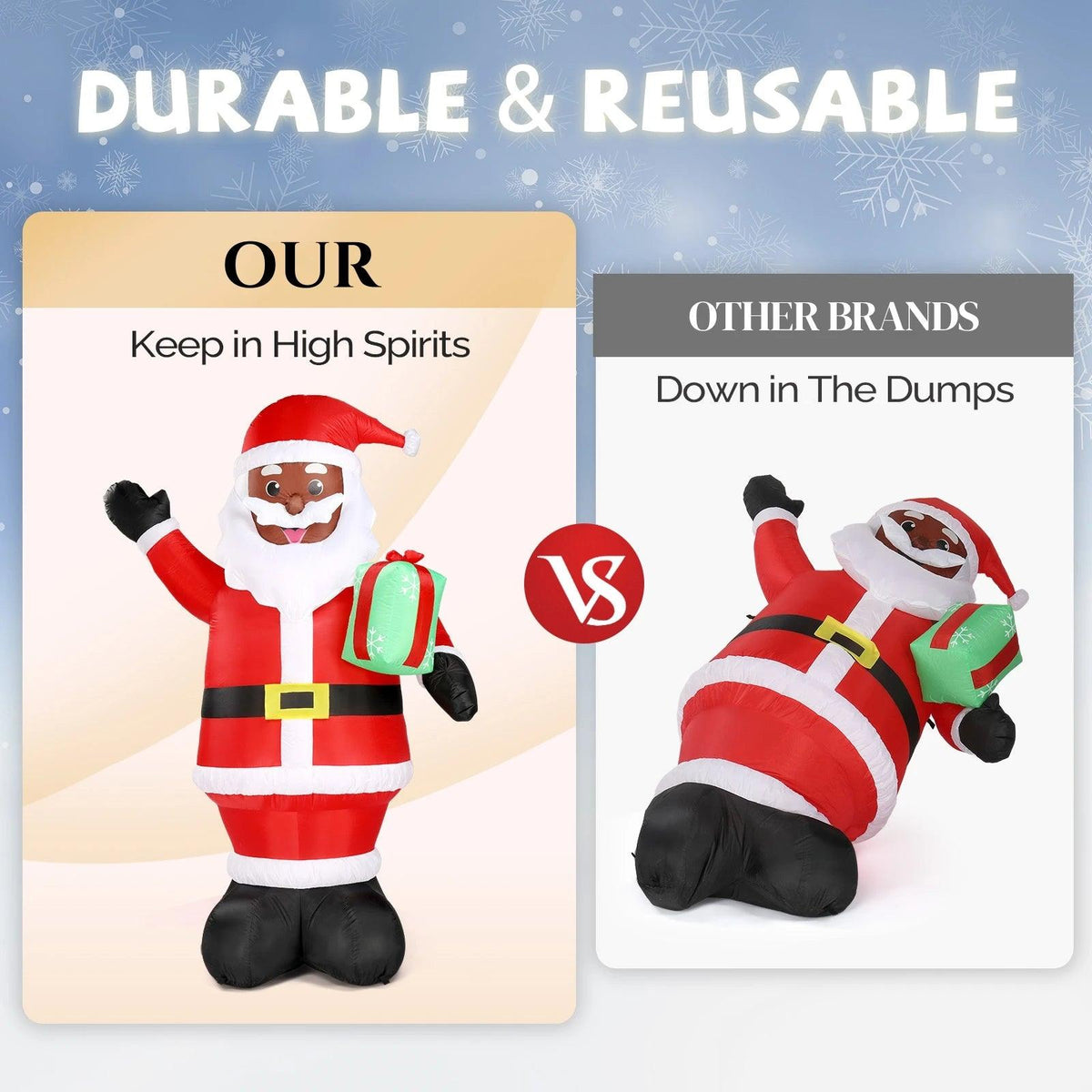 Christmas Inflatable | 7FT LED Santa | Toylandeu™