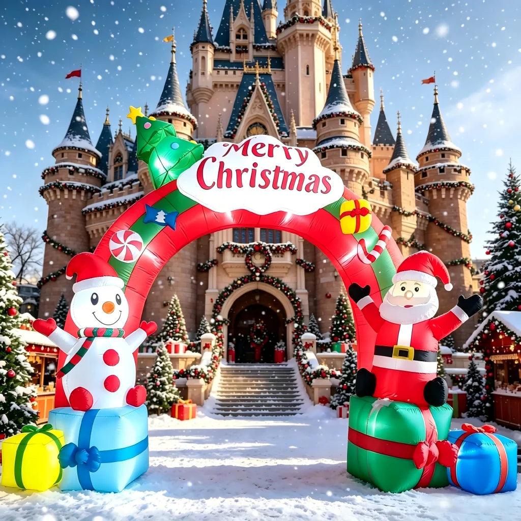 Christmas Inflatable Arch | 12.5ft w/ Blower | Toylandeu™