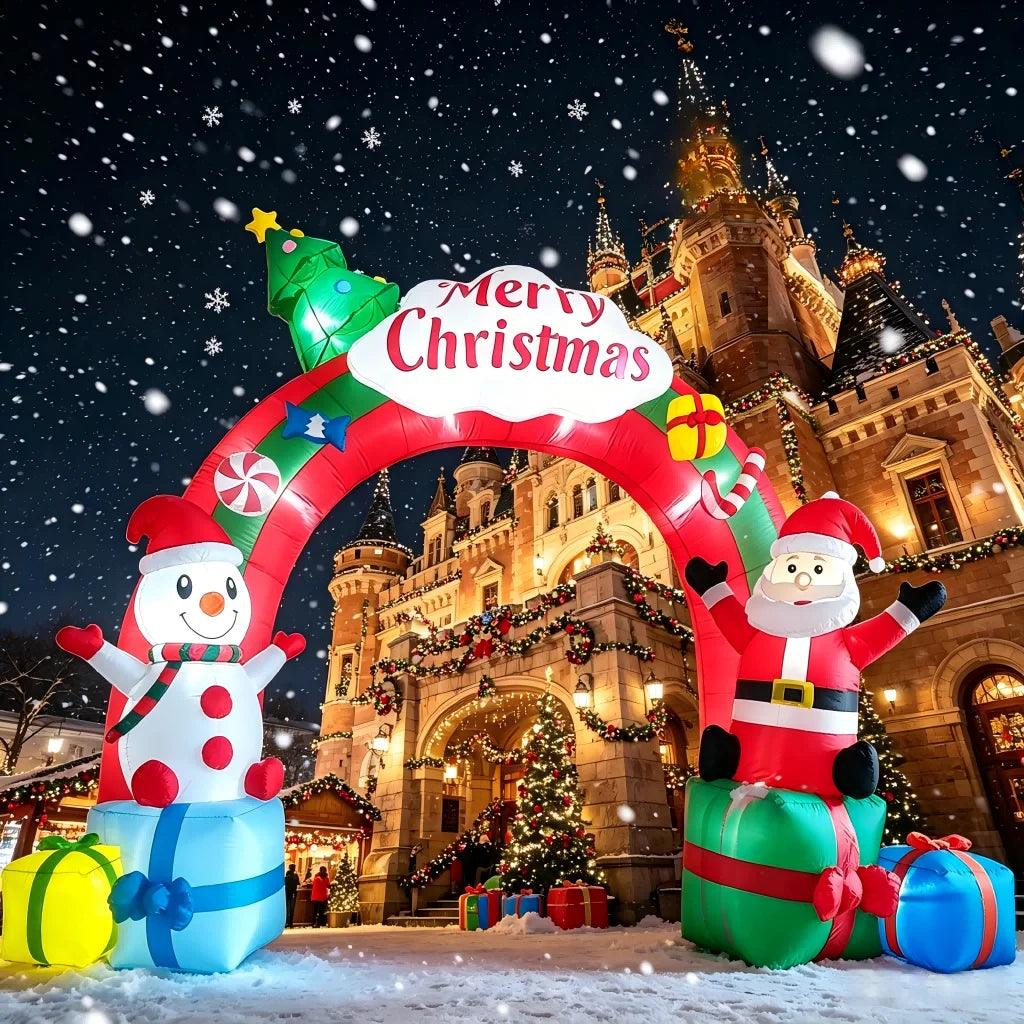 Christmas Inflatable Arch | 12.5ft w/ Blower | Toylandeu™