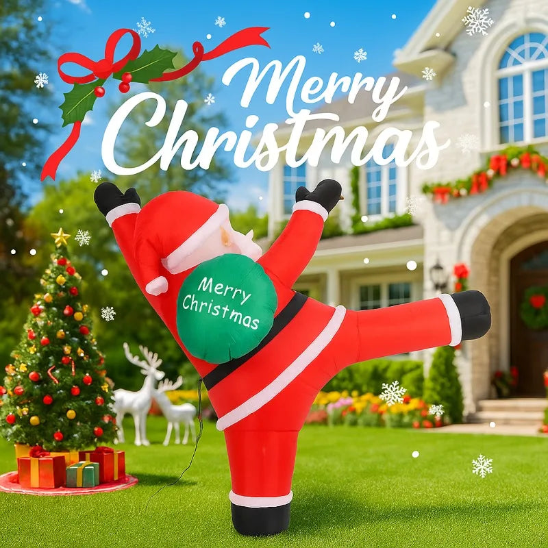 Christmas Inflatable Climbing Santa | LED Lights | Toylandeu™