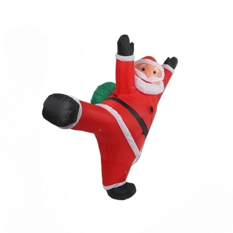 Christmas Inflatable Climbing Santa | LED Lights | Toylandeu™