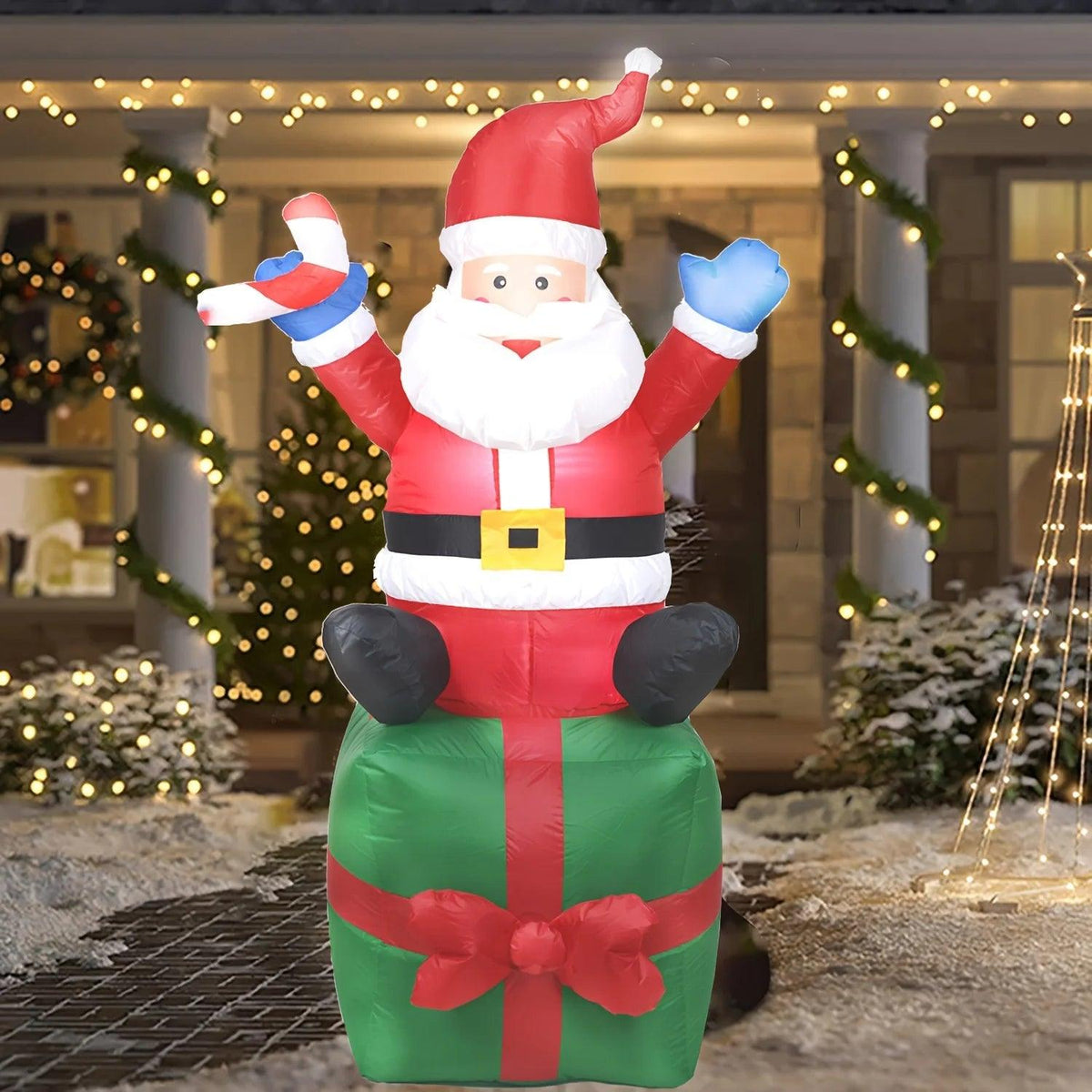 Christmas Inflatable Santa | 6.1 Ft Height | Toylandeu™