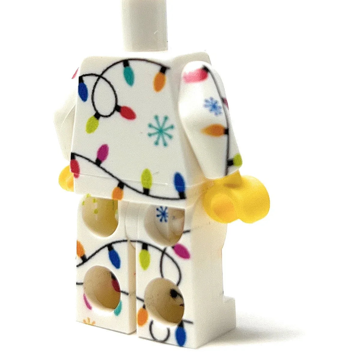 Christmas Lights PJs Minifig Body made using LEGO parts - B3 Customs - ToylandEU