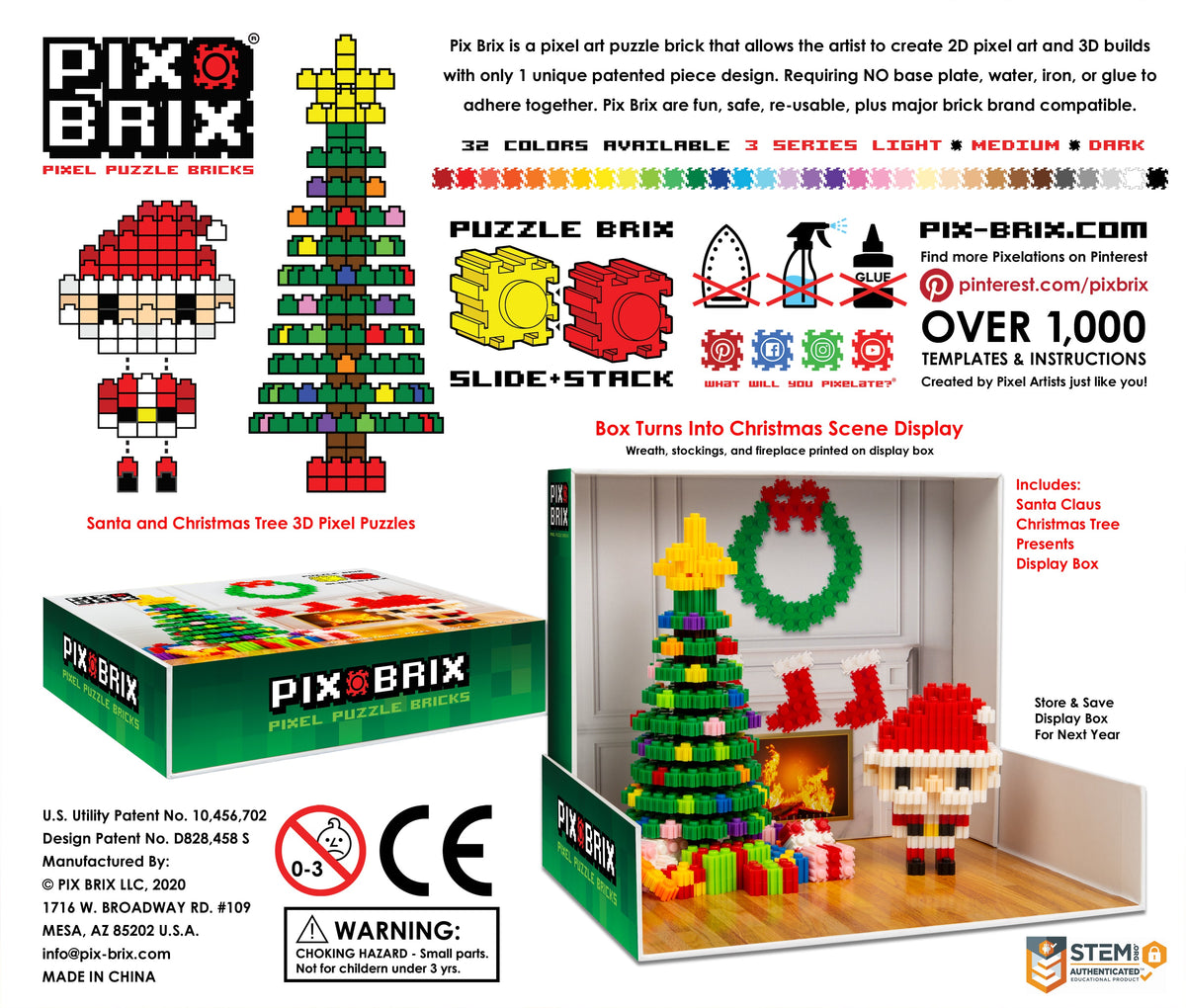 Christmas Pixel Diorama | Foldable DIY Kit | Toylandeu™