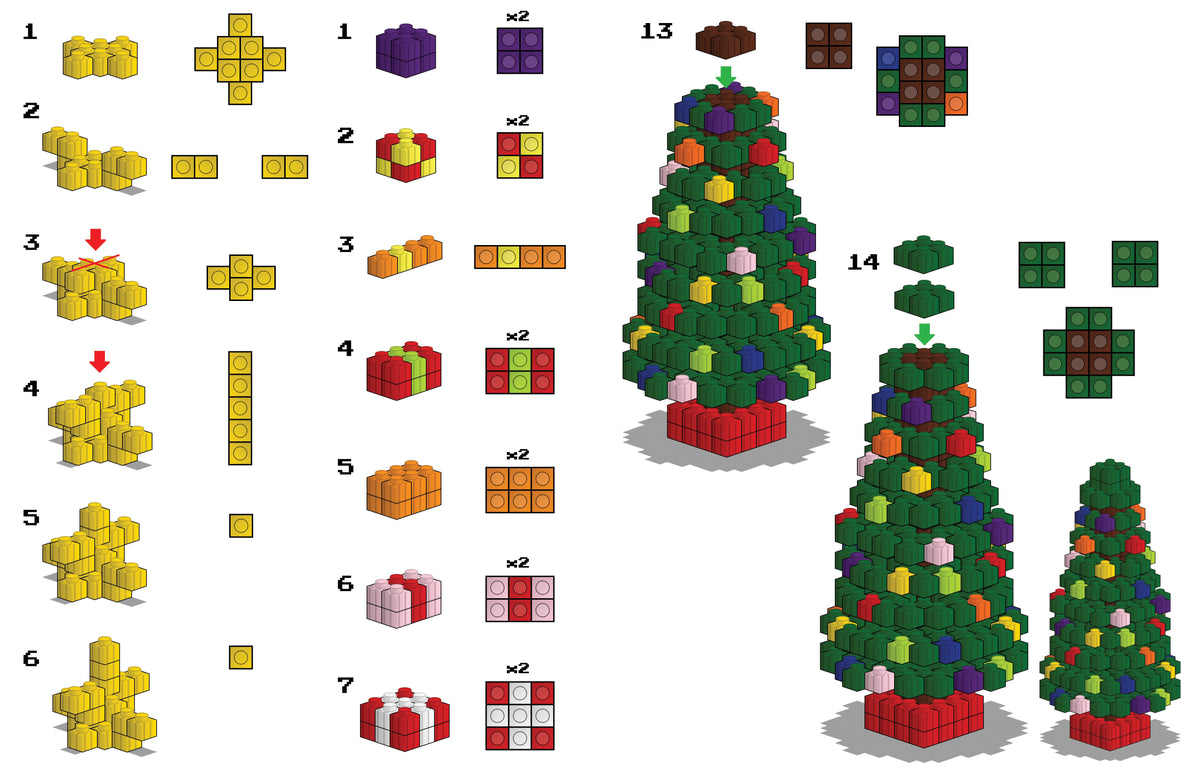Christmas Pixel Diorama | Foldable DIY Kit | Toylandeu™