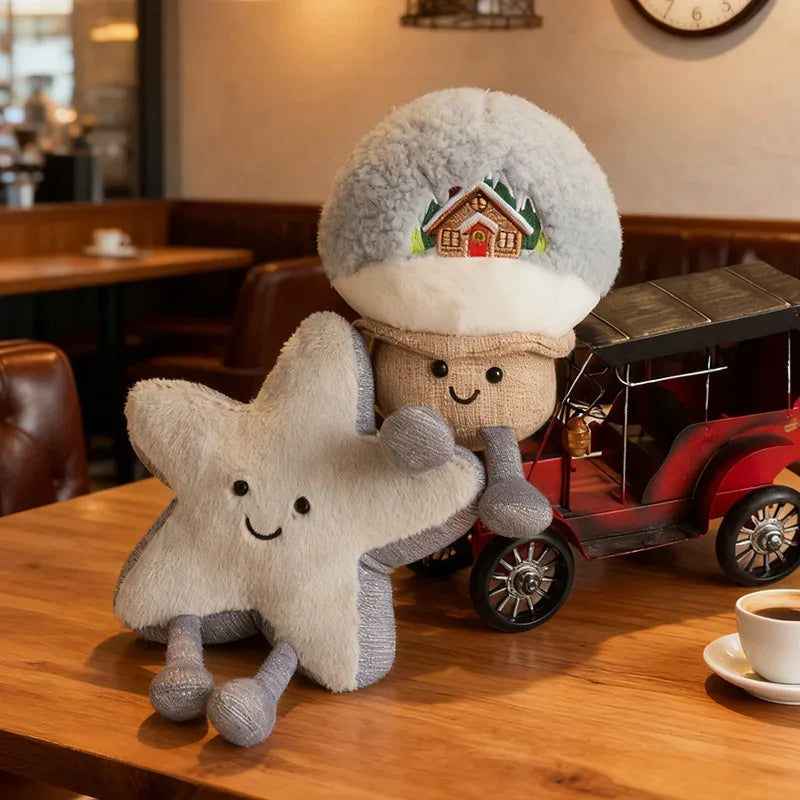 Christmas Plush Snow Globe Ornament for Festive Decor - ToylandEU