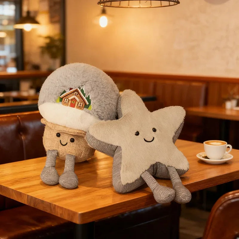 Christmas Plush Snow Globe Ornament for Festive Decor - ToylandEU