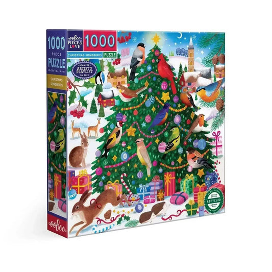  Christmas Songbirds 1000 Piece Jigsaw Puzzle Recycled -  ToylandEU™