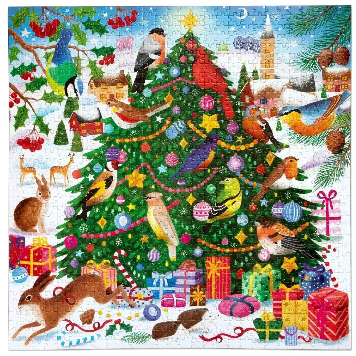 Christmas Songbirds 1000 Piece Jigsaw Puzzle Recycled Materials - ToylandEU