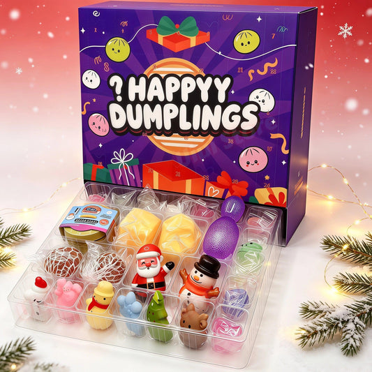 Christmas Squishy Advent Set | 24 Slow Rising Dumplings | Toylandeu™