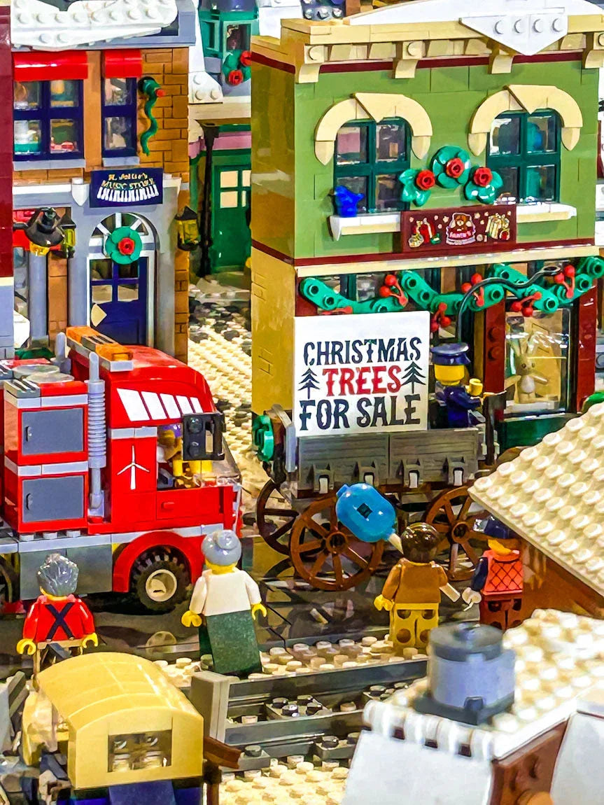 Christmas Trees for Sale Sign (6x6 Tile), B3 Customs made using LEGO parts - ToylandEU