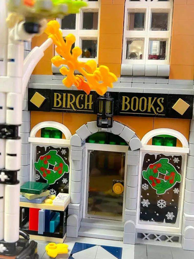 LEGO Window Panel Christmas Wreath Custom Printed For Winter Village - ToylandEU