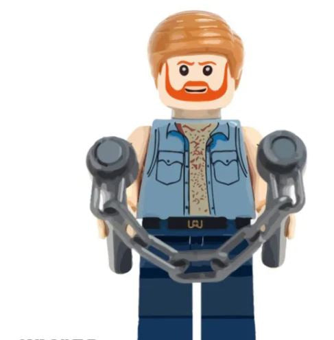 Chuck Norris Lego Compatible Figure ABS Plastic Standard Figure For Brick Systems - ToylandEU