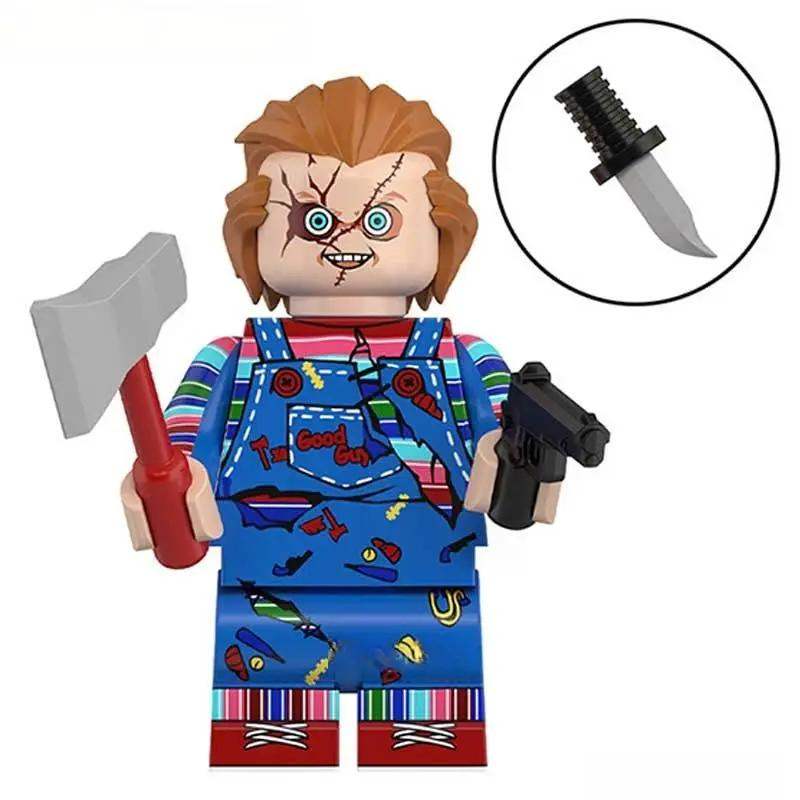 Chucky Child's Play New Horror Lego Minifigures custom Toys - Minifigure Toys