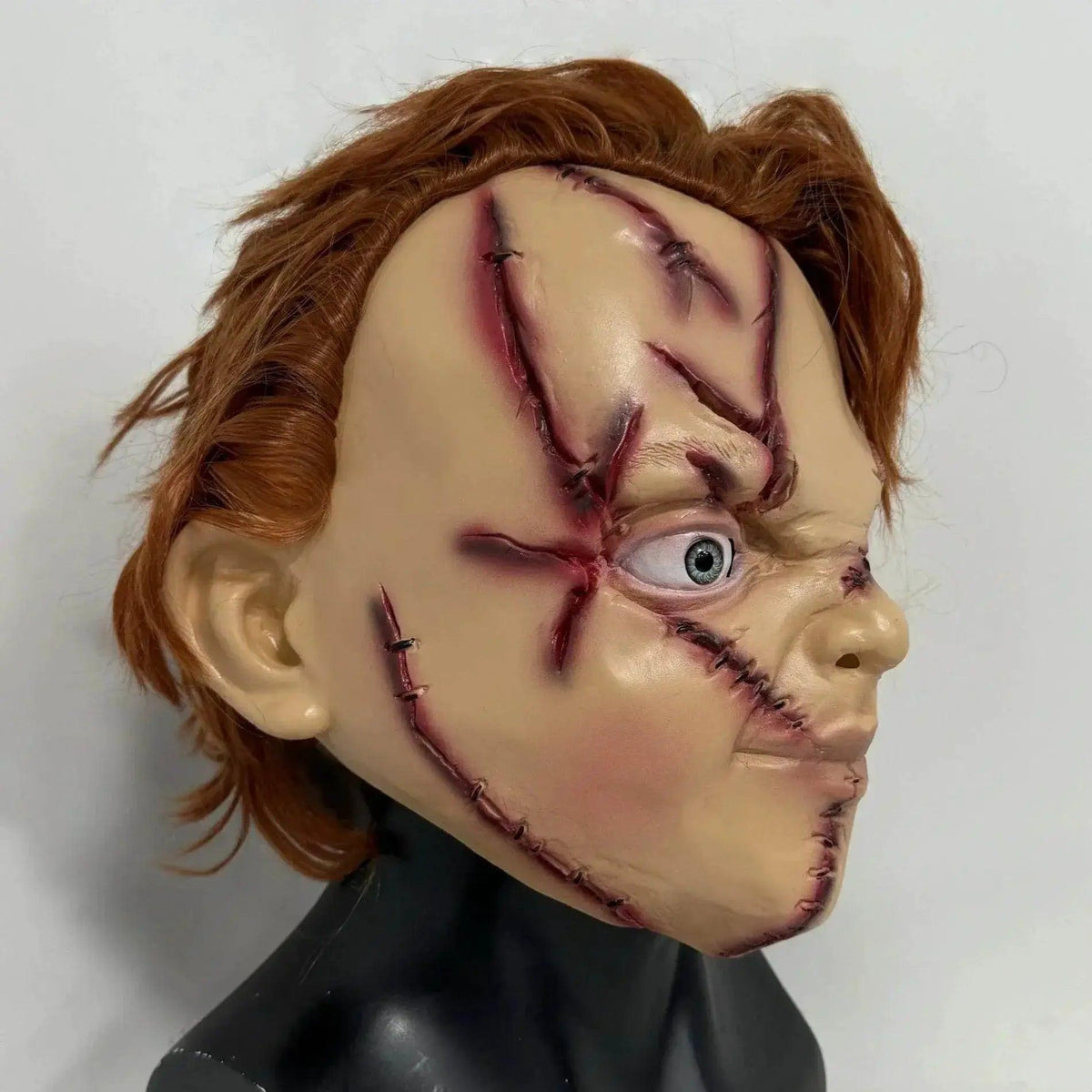  Scary Chucky Mask Horror Doll Latex Full Head Halloween Costume Creepy Killer Face Cosplay Prop Adults Head Cover Party Decor -  ToylandEU™