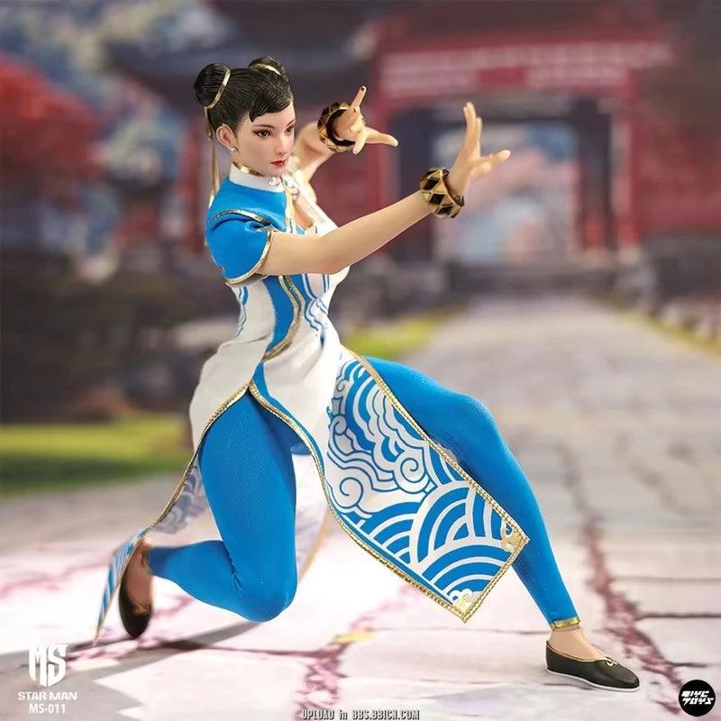  Chun Li Action Figure | 1/6 Blue Cheongsam | Toylandeu™ 