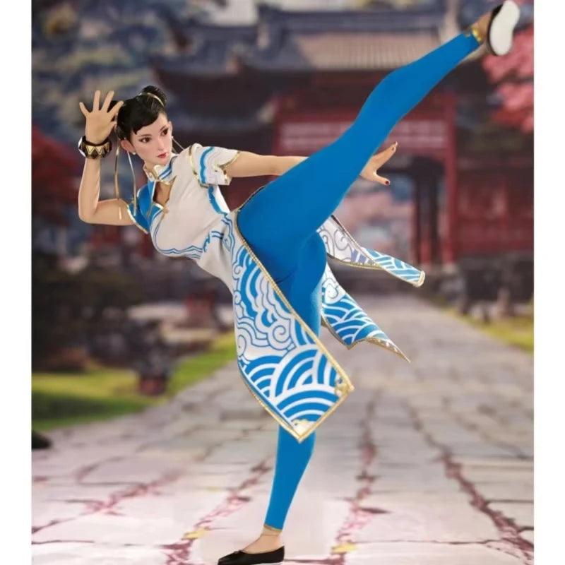  Chun Li Action Figure | 1/6 Blue Cheongsam | Toylandeu™ 
