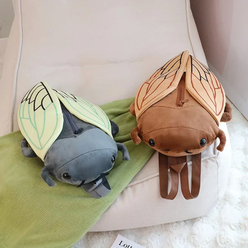 Cicada Plush Backpack Soft Cartoon Insect Toy for Kids - ToylandEU