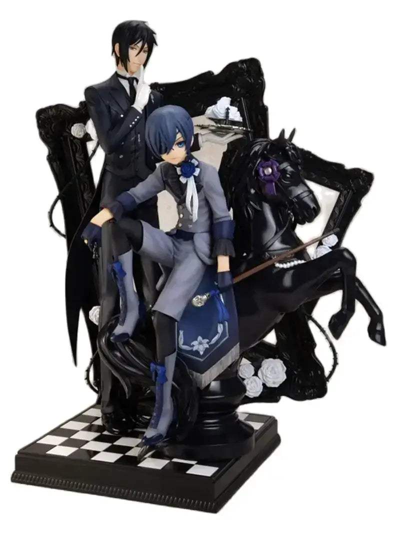 Ciel Phantomhive and Sebastian Michaelis Anime Figure, Black Butler Action Figurines - ToylandEU