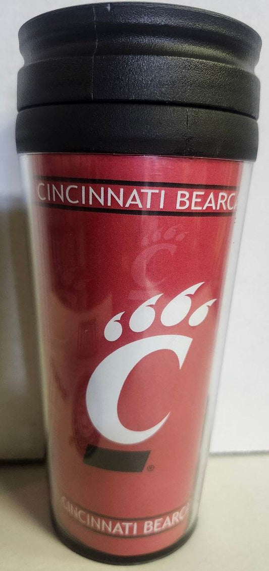 Cincinnati Bearcats 14oz Full Wrap Travel Mug BPA Free - ToylandEU