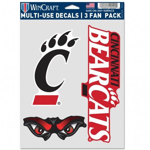 Cincinnati Bearcats Decal 3 Pack Multi Use By Wincraft - ToylandEU