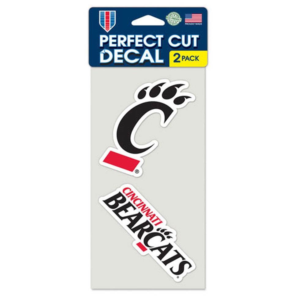 Cincinnati Bearcats Decal 4x4 Perfect Cut Set Of 2 For Cars - ToylandEU