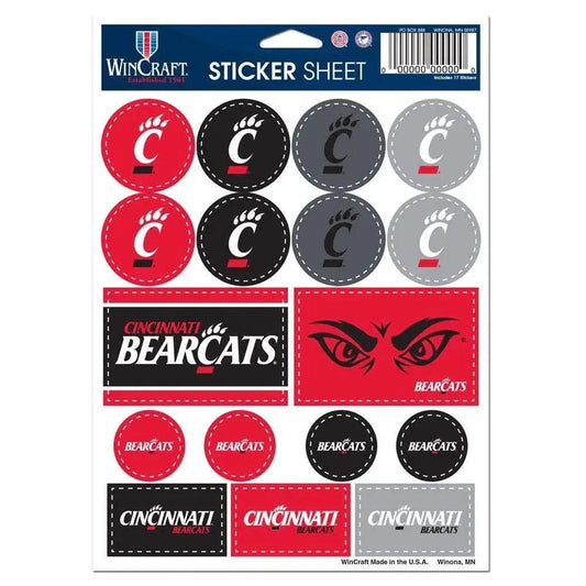 Cincinnati Bearcats Decal Sheet 5x7 Vinyl Sticker Pack -  ToylandEU™