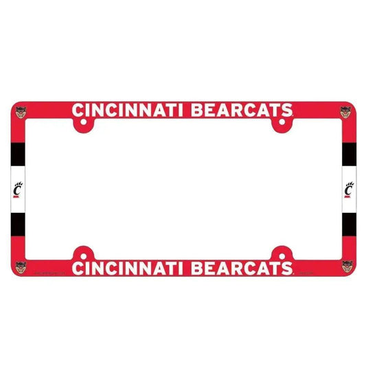  Cincinnati Bearcats Full Color License Plate Frame Plastic -  ToylandEU™