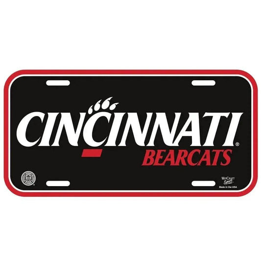  Cincinnati Bearcats Official License Plate Plastic 6x12 -  ToylandEU™