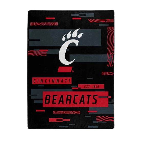 Cincinnati Bearcats Raschel Oversized Throw Blanket 60x80 - ToylandEU