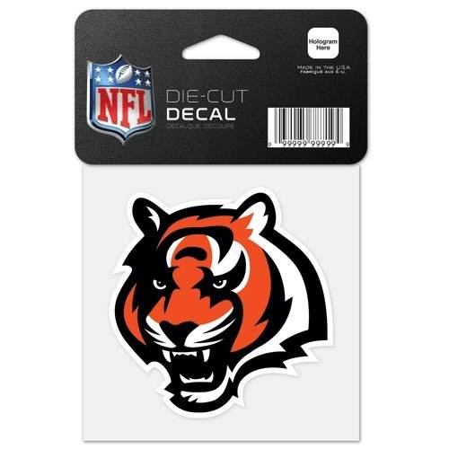 Cincinnati Bengals 4x4 Perfect Cut Vinyl Decal Color - ToylandEU