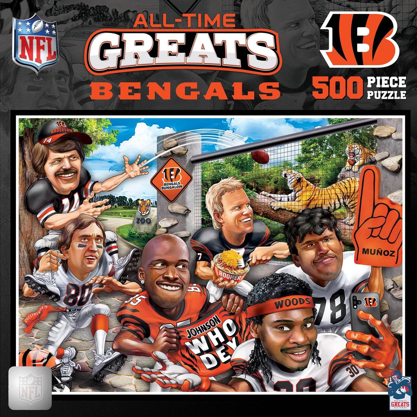 Cincinnati Bengals 500 Piece All Time Greats Puzzle - ToylandEU