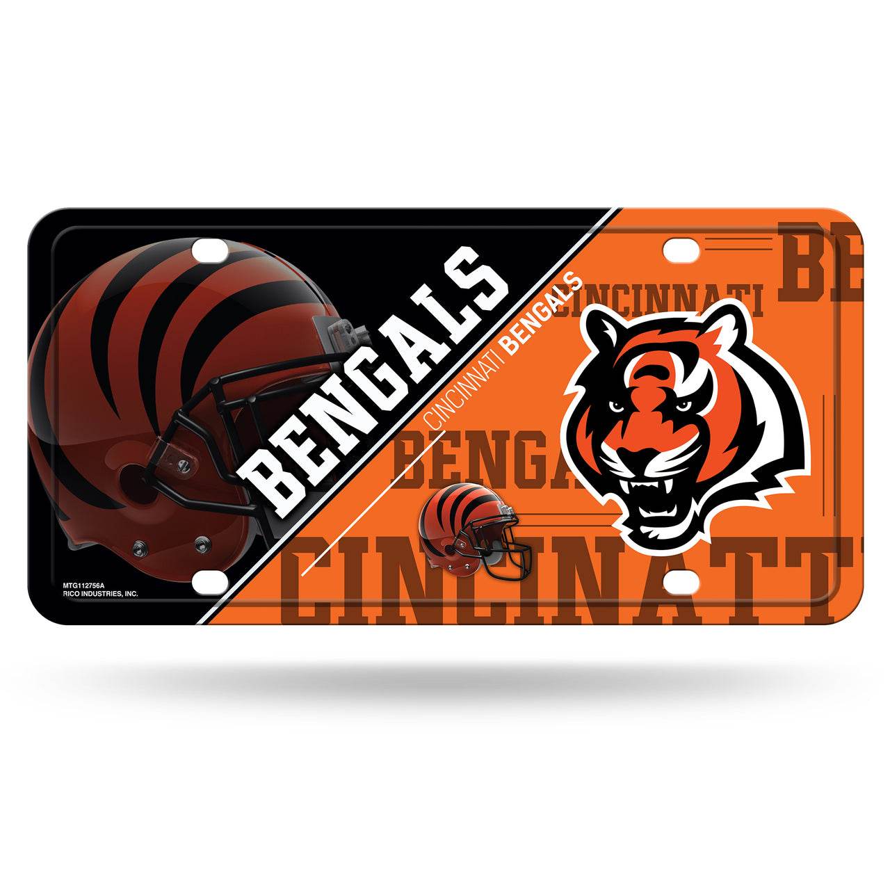 Cincinnati Bengals Aluminum Official License Plate - ToylandEU