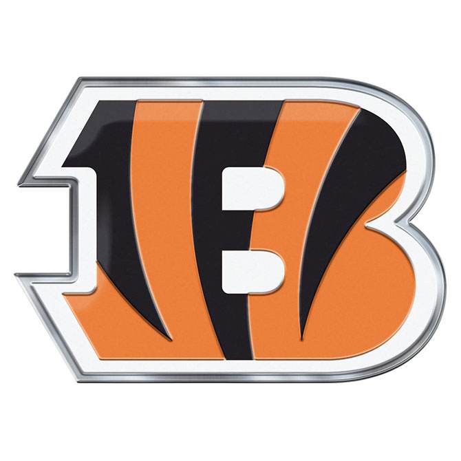 Cincinnati Bengals Auto Emblem Color Logo Aluminum Shield - ToylandEU