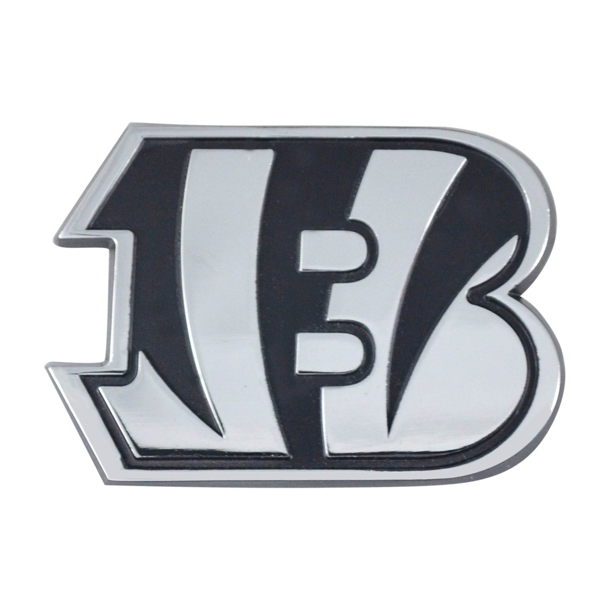Cincinnati Bengals Auto Emblem Premium Chrome Metal 3D Logo - ToylandEU
